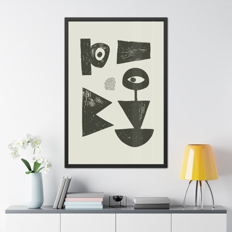 Jonathan 1 - Abstract Geometric Framed Poster Artwork - Modern Home Decor