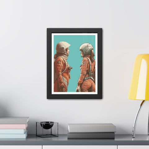 Astrum 4 - Astro Team Framed Poster - Inspirational Space Art for Home Decor