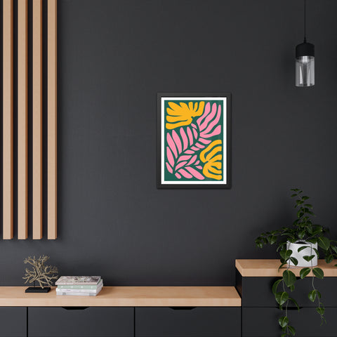 Natural Formation 8 - Tropical Floral Framed Poster - Modern Wall Art for Home Decor