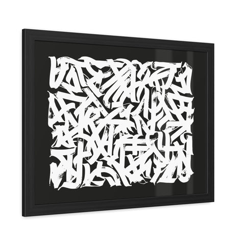 Smith 2 - Abstract Art Framed Poster – Modern Black and White Wall Decor for Home & Office