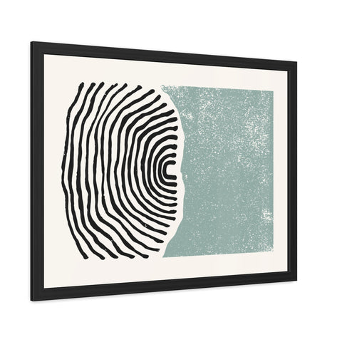 Ink Stamp 5 - Abstract Framed Art Print - Modern Vibes for Home Décor