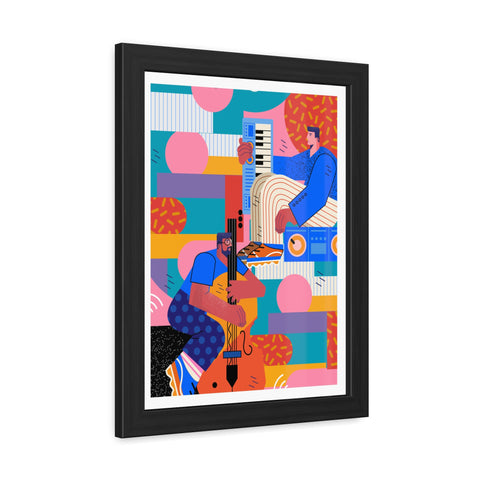 Musicana 1 - Vibrant Musical Framed Posters - Colorful Wall Art for Music Lovers