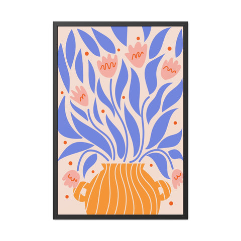 Marinda 1 - Vibrant Floral Framed Poster - Modern Home Decor