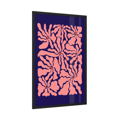Florish 2 - Floral Abstract Framed Poster – Modern Wall Art for Home Décor