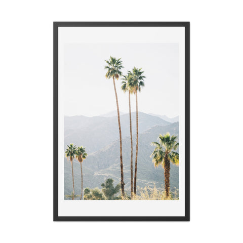 Palm Springs - Palm Trees Framed Poster - Tropical Wall Art for Home Decor