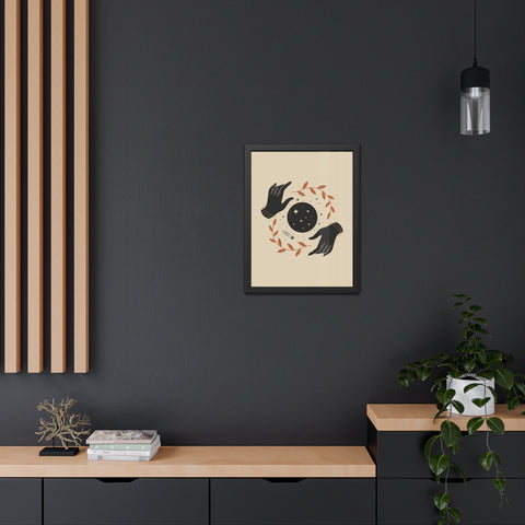 Witchcraft - Celestial Hands Framed Poster – Bohemian Wall Art for Home Decor
