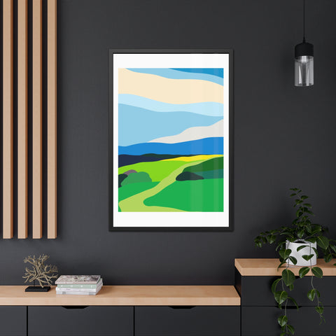 Scapes 2 - Vibrant Landscape Framed Poster - Modern Wall Art for Home Décor