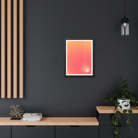 Sunrise 2 - Gradient Framed Poster - Modern Wall Art for Home Decor