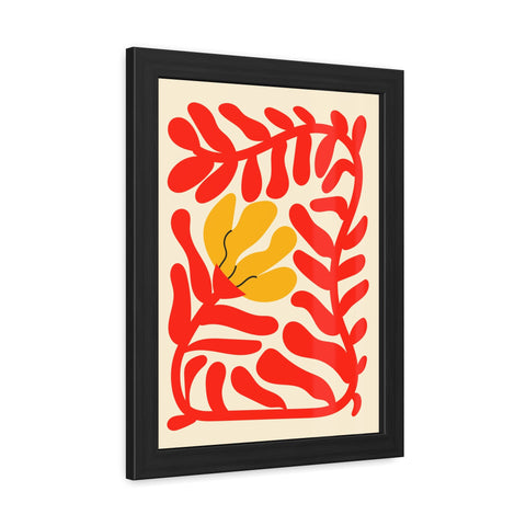 Italian Kitch 7 - Vibrant Floral Framed Poster – Modern Wall Art for Home Decor