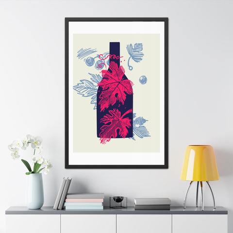 Wine Country 8 - Elegant Framed Poster with Wine Motif - Perfect for Home Decor and Wine Lovers