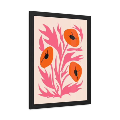 Marinda 3 - Vibrant Floral Framed Poster - Modern Art Print for Home Decor