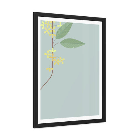 Botanical Gradual 1 - Framed Poster - Elegant Floral Art for Home Décor