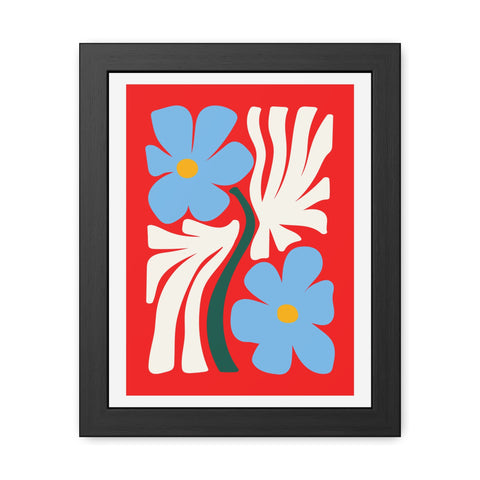 Natural Formation 3 - Vibrant Floral Framed Poster - Modern Home Decor Art