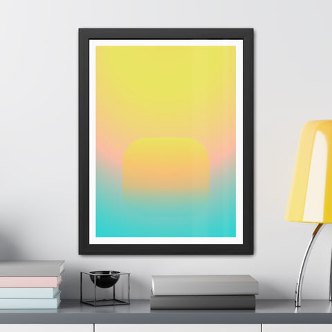 Sunrise 1 - Abstract Gradient Framed Posters - Modern Wall Art for Home Decor