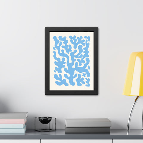 Natural Formation 1 - Ocean-Inspired Framed Poster - Abstract Coral Design for Home Decor