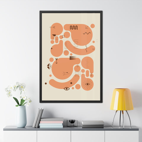 Kinta 1 - Abstract Art Framed Poster | Modern Wall Decor for Home & Office