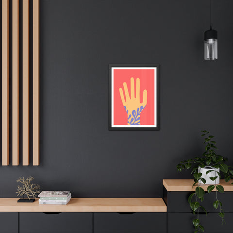 Stratica 2 - Vibrant Hand Art Framed Poster - Modern Decor for Home & Office