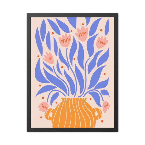 Marinda 1 - Vibrant Floral Framed Poster - Modern Home Decor