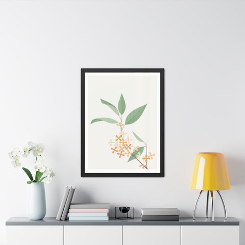 Botanical Gradual 2 - Framed Poster - Elegant Floral Wall Art