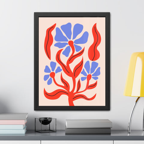 Marinda 7 - Vibrant Floral Art Framed Poster - Modern Home Decor