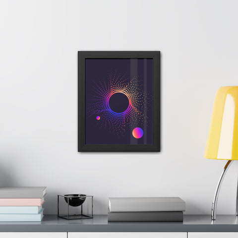 Sound Nova 1 - Cosmic Vibe Framed Poster - Celestial Art for Home Decor