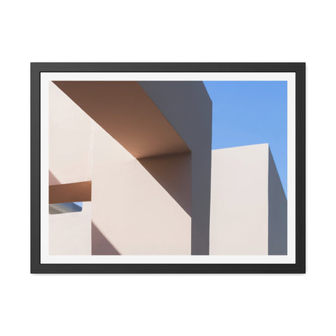 Light and Shadow - Modern Framed Poster – Abstract Architectural Design for Home Decor