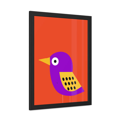Childrana 6 - Colorful Bird Framed Poster - Vibrant Wall Art for Kids' Rooms
