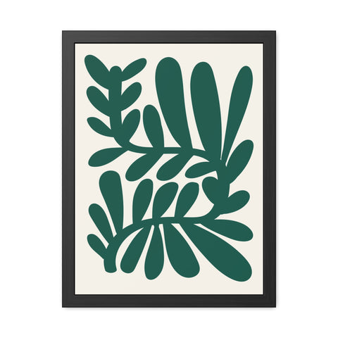 Natural Formation 14 -Botanical Framed Poster - Modern Leaf Wall Art Decor for Home & Office