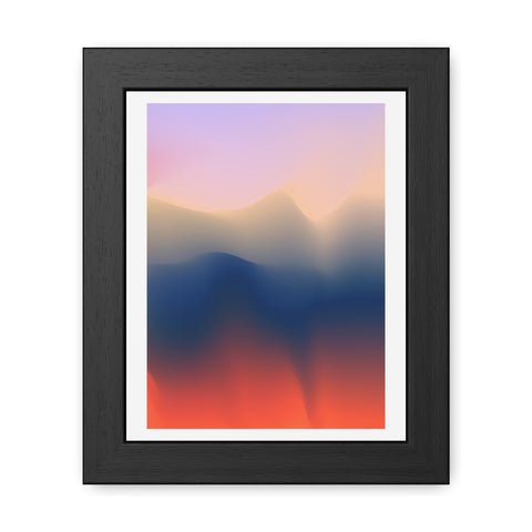Spiritual 4 - Serene Abstract Framed Poster - Modern Wall Art for Calm Spaces