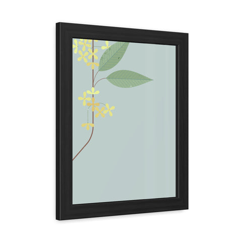 Botanical Gradual 1 - Framed Poster - Elegant Floral Art for Home Décor
