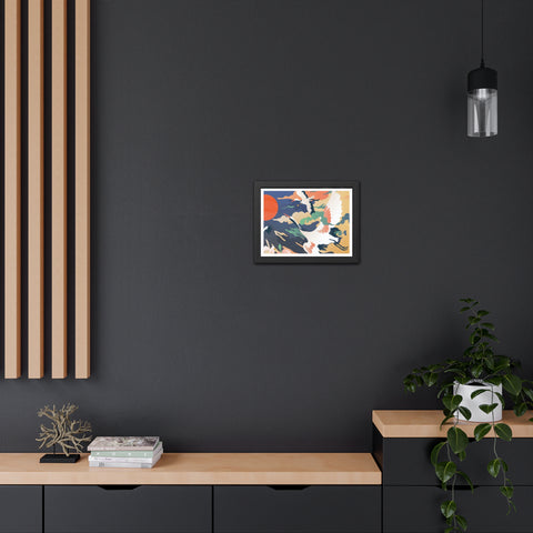 Pelican 2 - Elegant Crane Framed Poster - Serene Wall Art for Nature Lovers
