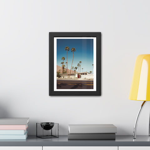 Palm Springs 2 - Vintage Palm Tree Framed Poster - Mid-Century Modern Wall Art
