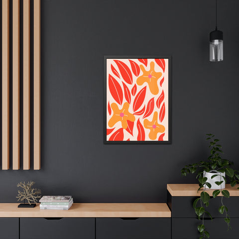 Marinda 2 - Vibrant Floral Framed Poster for Home Decor