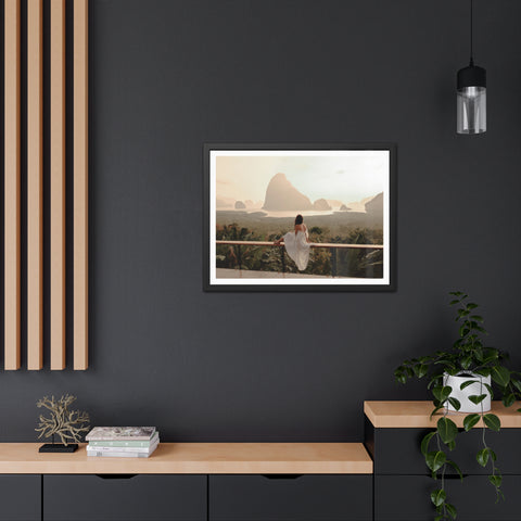 The View - Serene Landscape Framed Poster - Tranquil Nature Wall Art for Home Décor