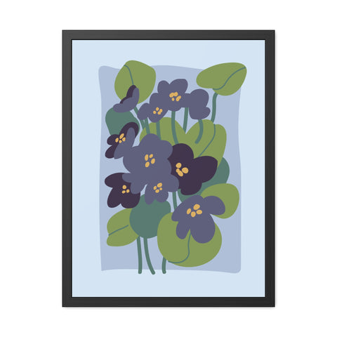 Flowers 4 - Botanical Framed Poster - Floral Art Print for Home Décor