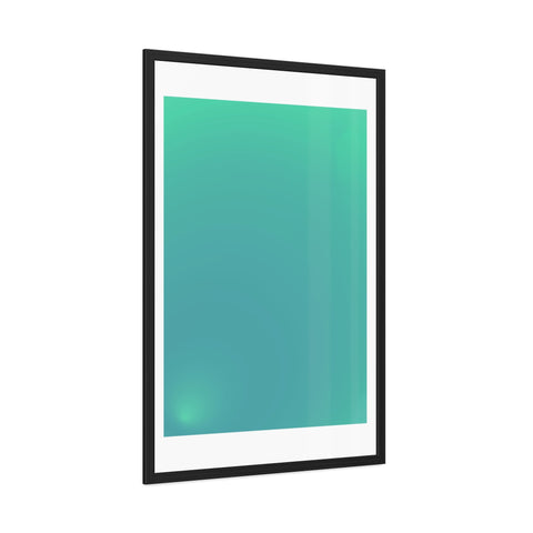 Sunrise 3 - Modern Minimalist Framed Posters - Serene Turquoise Wall Art