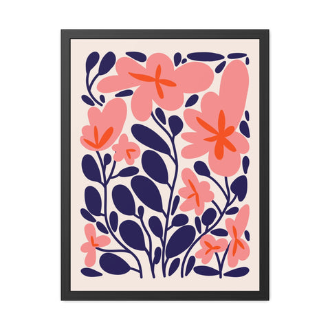 Florish 1 - Botanical Framed Poster | Floral Wall Art for Home Decor
