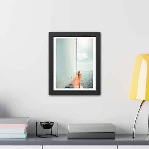 On the boat 1 - Sailing Dream Framed Poster - Nautical Wall Art for Ocean Lovers