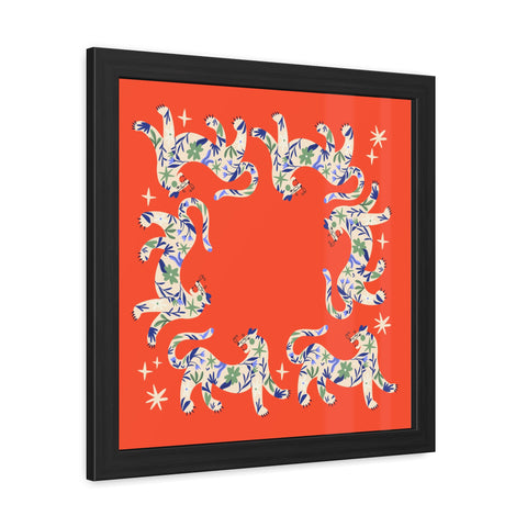 Circus Act 3 - Colorful Animal Framed Poster | Playful Wall Art for Animal Lovers