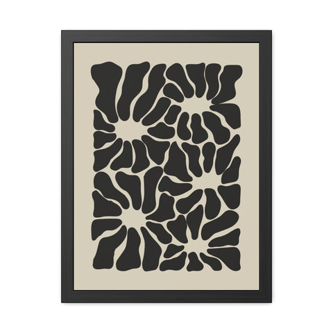 Boho Floral 2 - Abstract Wall Art Framed Posters - Modern Home Decor