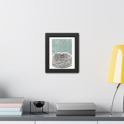Ink Block 3 - Minimalist Framed Poster Art - Modern Abstract Line Design Decor