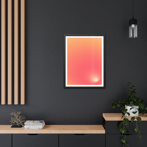 Sunrise 2 - Gradient Framed Poster - Modern Wall Art for Home Decor