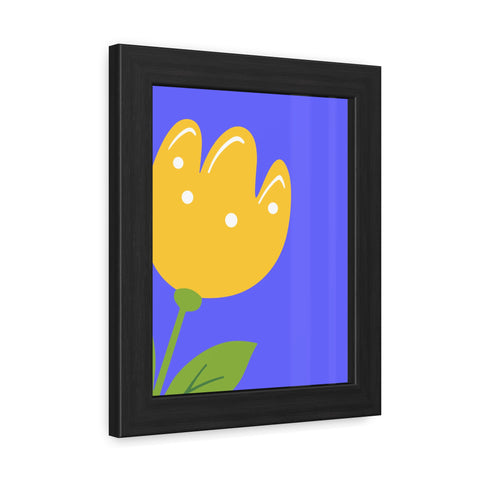 Childrana 5 - Bright Yellow Flower Framed Poster - Cheerful Home Decor for Spring Celebrations