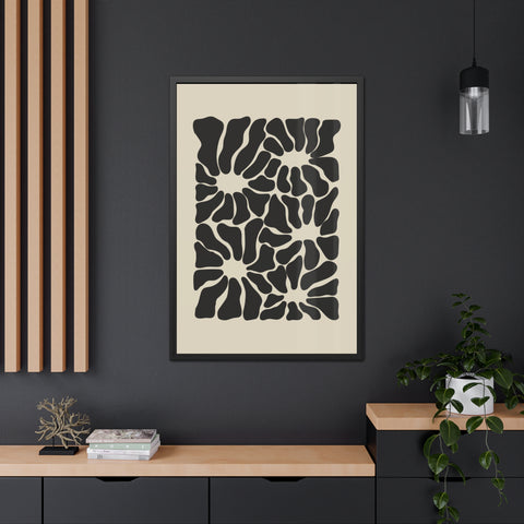 Boho Floral 2 - Abstract Wall Art Framed Posters - Modern Home Decor