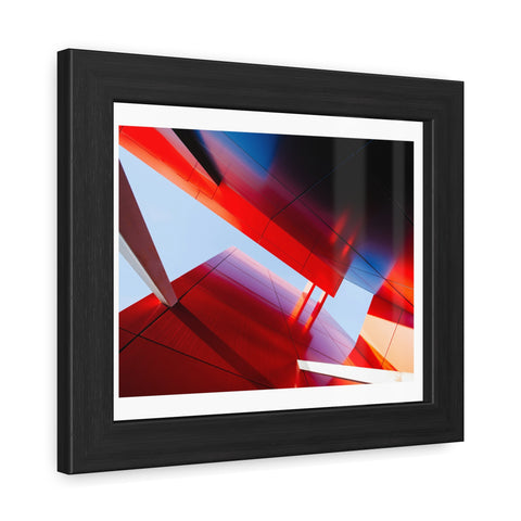 Red Architecture - Modern Framed Art Posters - Abstract Red Architecture Wall Decor