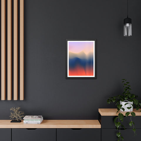 Spiritual 4 - Serene Abstract Framed Poster - Modern Wall Art for Calm Spaces