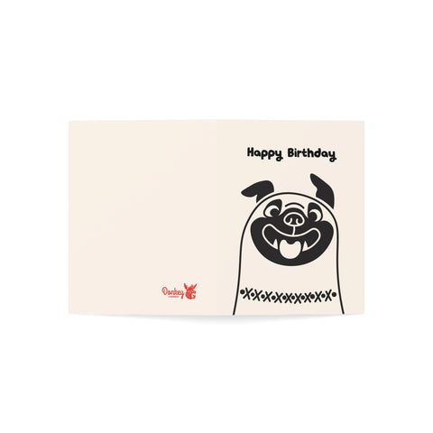 Happy Birthday (Bulldog) - Greeting Card