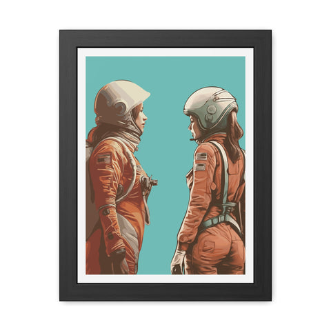Astrum 4 - Astro Team Framed Poster - Inspirational Space Art for Home Decor