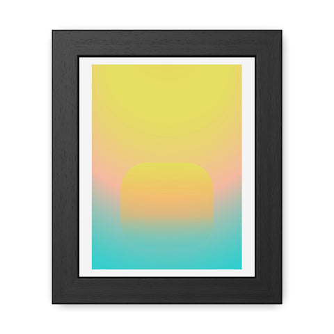 Sunrise 1 - Abstract Gradient Framed Posters - Modern Wall Art for Home Decor