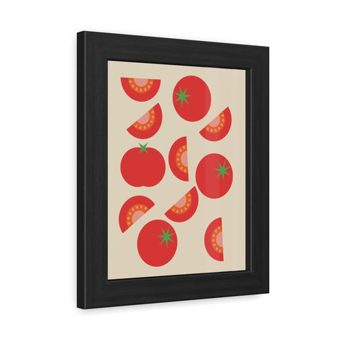 Tomatos off the vine - Framed Poster - Vibrant Wall Art for Kitchen Decor